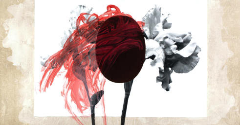  Oil, acrylic, and inkjet print on fabric on panel, 39” x 21” x ¼”, 2023-2026.