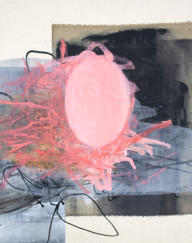 Oil and acrylic on linen on fabric on panel, 19” x 24” x ¼”, 2025.